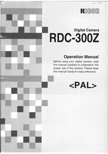 Ricoh RDC 300 Z manual. Camera Instructions.
